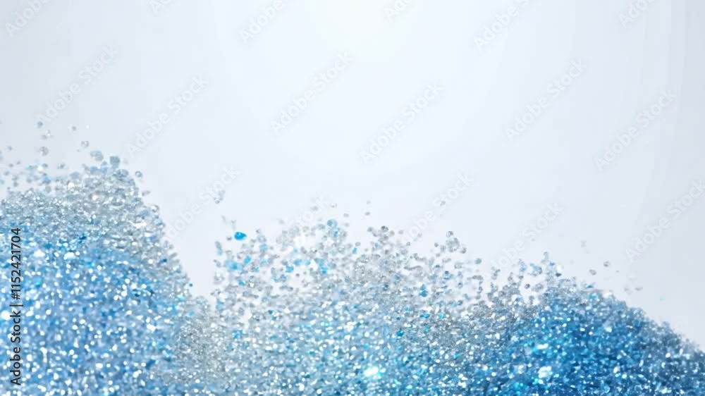Blue glitter particles animation. Luxury pattern design element. Blue glitter particles animation. Luxury pattern design element.