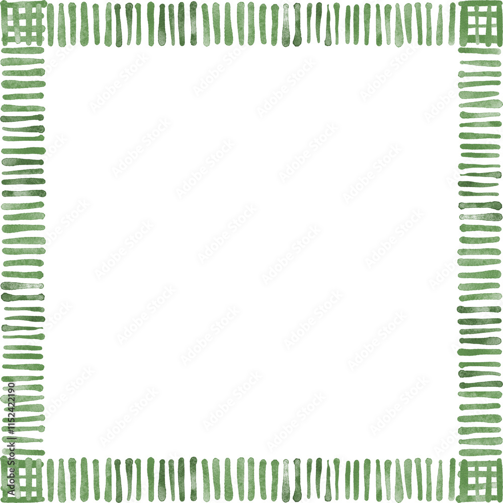 Minimalist green frame with Striped Pattern. Minimalist green frame with Striped Pattern.