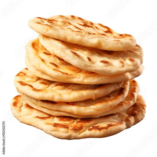 a stack of flat bread photo