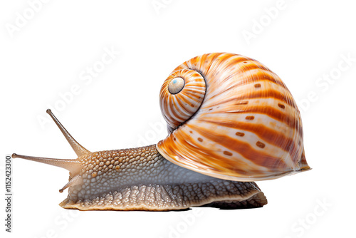 a snail with a shell photo