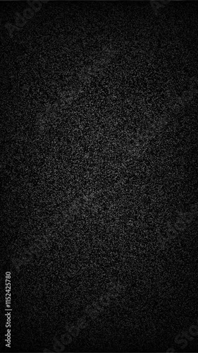 Metallic glitter black background. Dark gray paper backround. Black glitter background from wrapping paper, vertical video. Perfect for background use in videos and projects photo