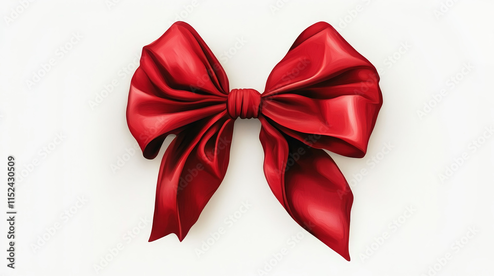 Knot red bow with horizontal red ribbon isolated on white. Decorative design element for celebrations greetings, invitations, Red ribbon with red bow on a white background. Vector isolated bow vector. Knot red bow with horizontal red ribbon isolated on white. Decorative design element for celebrations greetings, invitations, Red ribbon with red bow on a white background. Vector isolated bow vector.