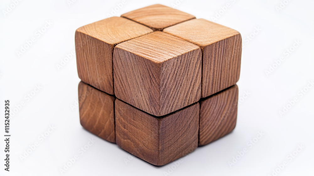 3d wood cube block to play game realistic vector. Isolated wooden education cubic toy design. Building brick toy piece set mockup. 4 basic timber clear brown object perspective side view closeup. 3d wood cube block to play game realistic vector. Isolated wooden education cubic toy design. Building brick toy piece set mockup. 4 basic timber clear brown object perspective side view closeup.