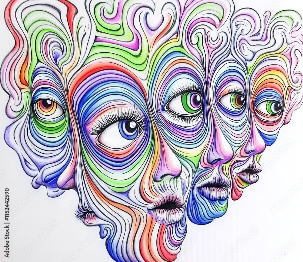 Fototapeta carnival mask on black