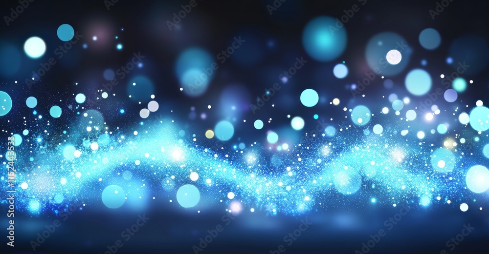 Fototapeta premium abstract blue background with lights