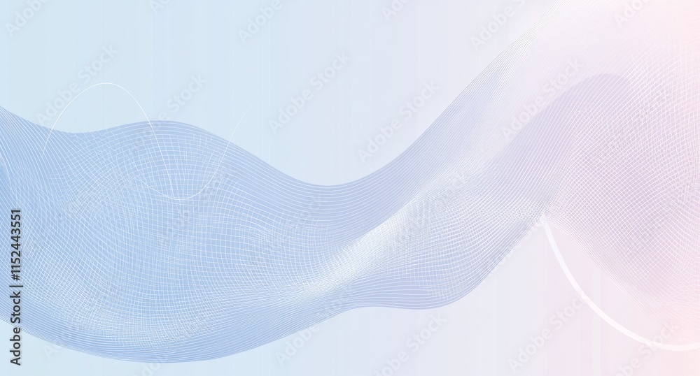 Fototapeta premium A rich abstract wave pattern with plum, thistle, and robust blue colors, appropriate for textures, backgrounds, or wallpapers.