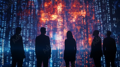 Innovative business figures succeeding in vibrant financial technology ecosystem photo