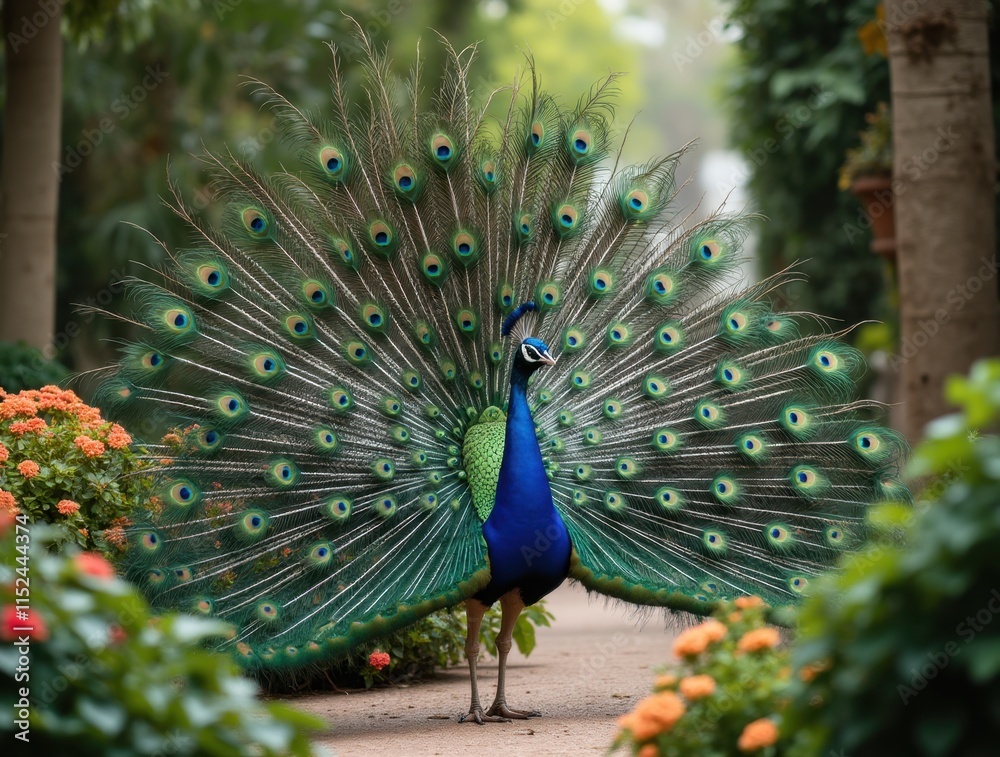 Obraz premium peacock with feathers