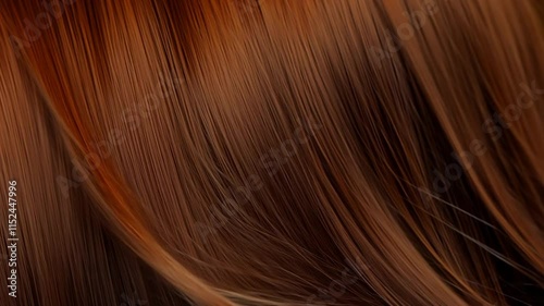 Wallpaper Mural Slow motion shot of waving dark orange hair. Beautiful healthy long smooth flowing hair.  Torontodigital.ca