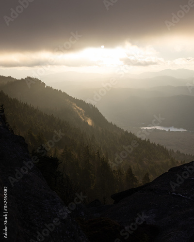 Golden Hour at Grandfather Mountain in Western North Carolina