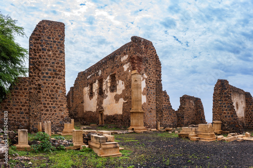 Cidade Velha, world heritage site and the oldest settlement in Cape Verde. The ruins of the old cathedral.
