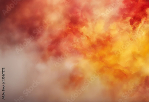 Red orange mustard fire amber yellow gold abstract watercolor water Colorful art background Bright h