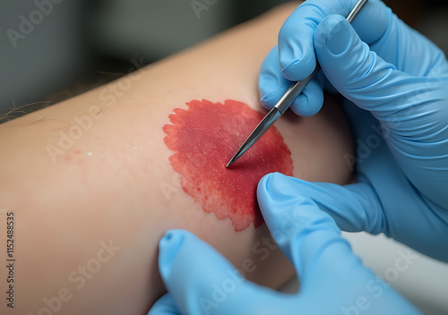 removal blood marks difficult task requiring great care attention detail every single photo