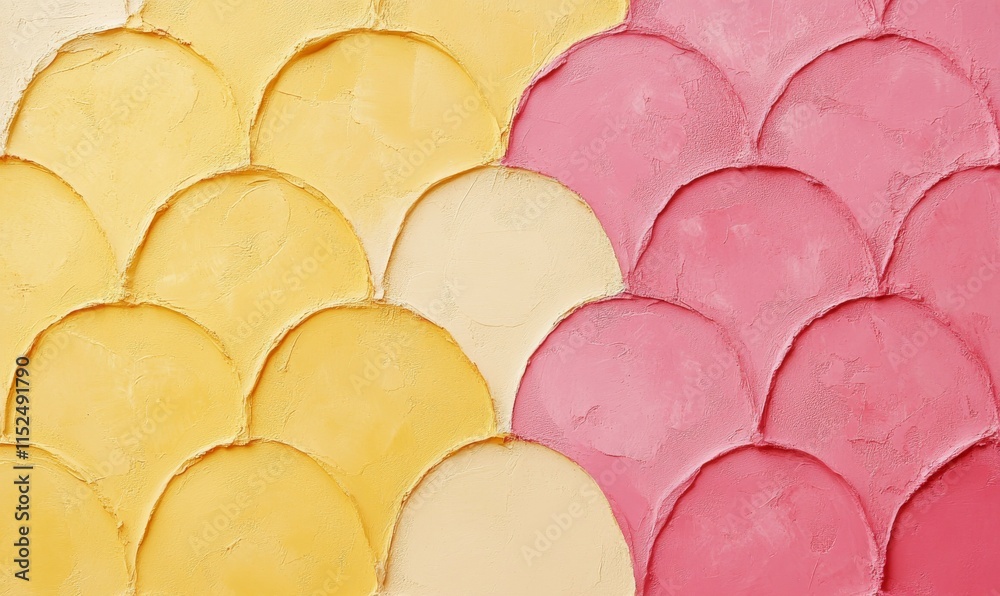 Pink and Yellow Stucco Pattern Background. Pink and Yellow Stucco Pattern Background.