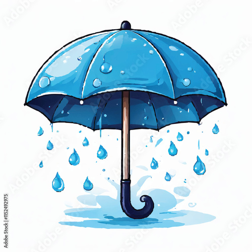 Realistic Umbrella Mockup Collection: A Print-Ready Design Featuring Beach, Rain, and Summer Themes – Perfect for Advertising, Promotions, and Event Branding