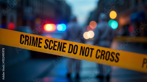 Yellow tape that says 