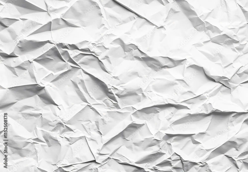Abstract Crumpled White Paper Texture Background Abstract Crumpled White Paper Texture Background