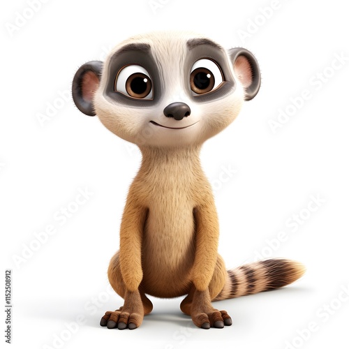 Cute 3D Meerkat Character
