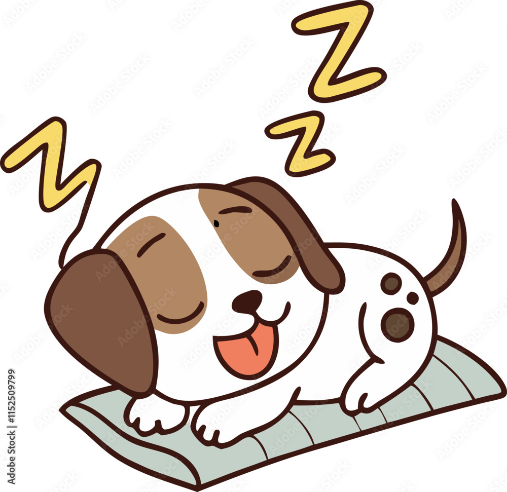 Fototapeta premium cute puppy character