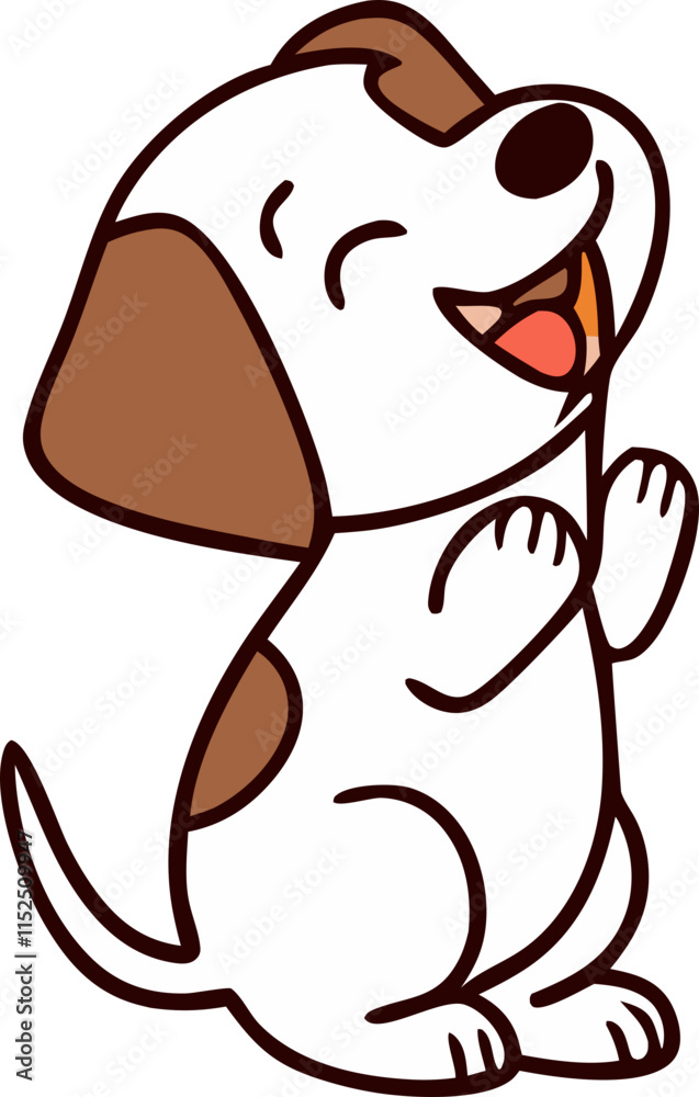 Fototapeta premium cute puppy character