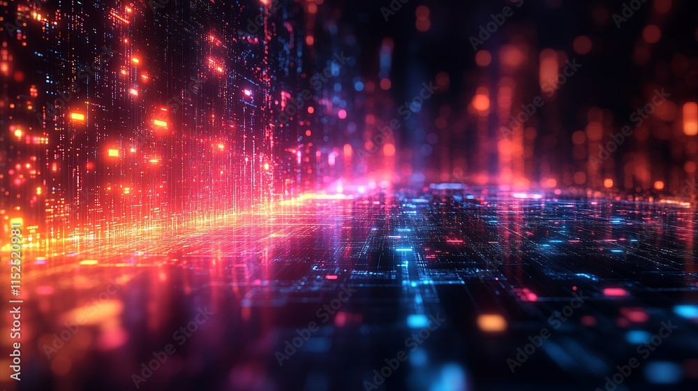 Issue escalation depicted a digital hierarchy showing problem handling and conflict resolution paths illuminated with vibrant colors for clarity