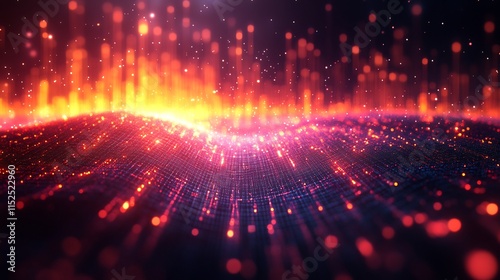 Market trends depicted an animated graph showcasing evolving patterns and consumer behaviors in a vibrant engaging display