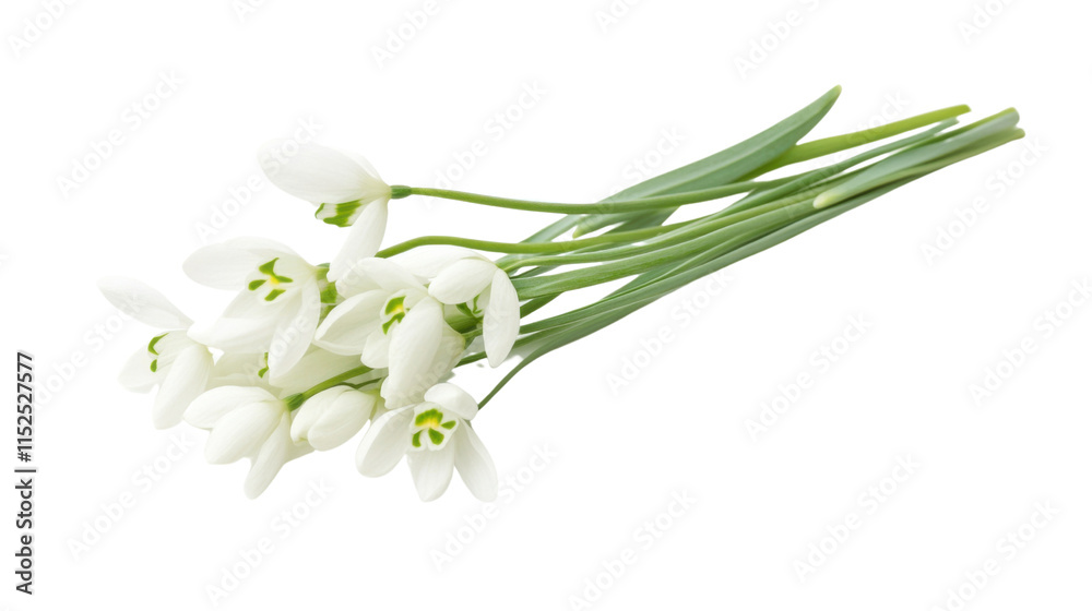 Obraz premium White flower, transparent background