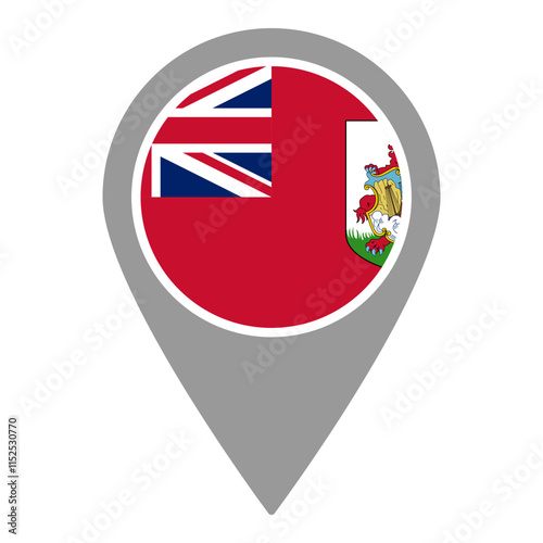 Bermuda flag location pin, flag application, Flag on Location Pin, graphic design, map pointer, vector illustration. Free Download Bermuda flag location pin, flag application, Flag on Location Pin, graphic design, map pointer, vector illustration. - GFXLoad