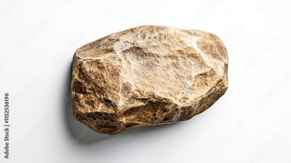 Unique rough stone with natural texture on display Unique rough stone with natural texture on display