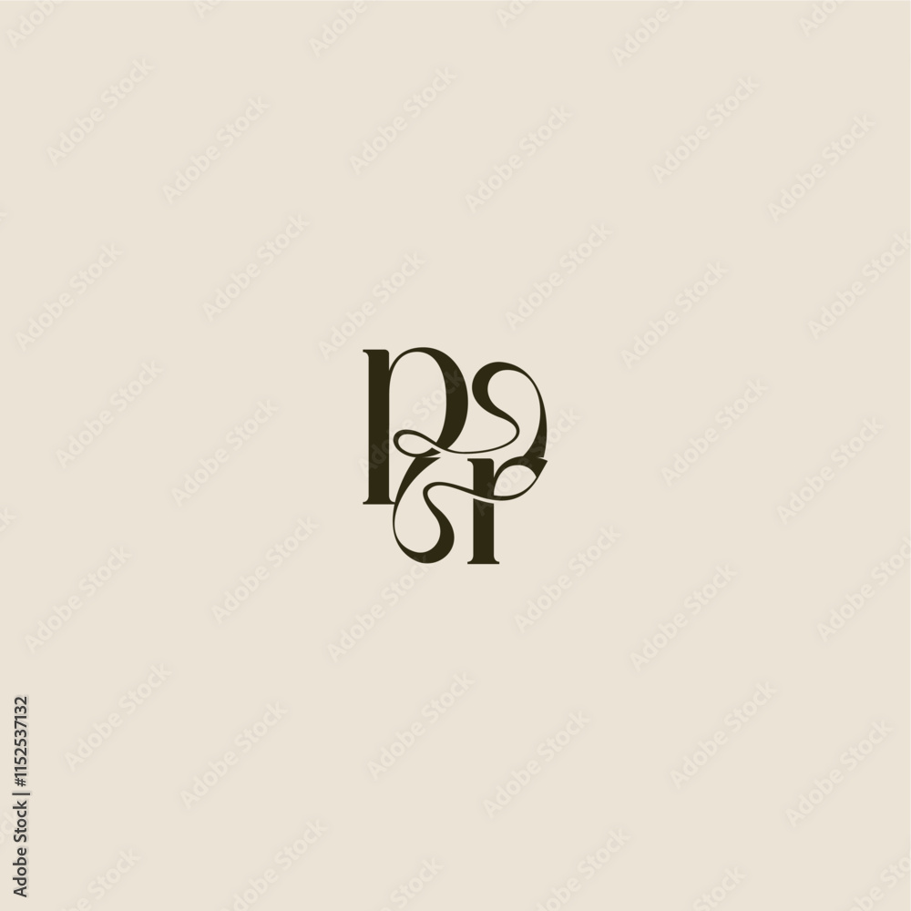 dynamic line monogram logo luxurious concept PR elegant wedding letter dynamic line monogram logo luxurious concept PR elegant wedding letter