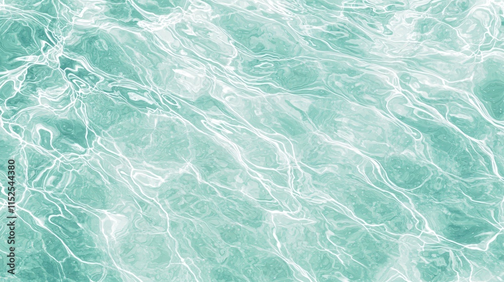 Obraz premium Clear Turquoise Water with Sunlight Reflections and Gentle Waves in Natural Environment