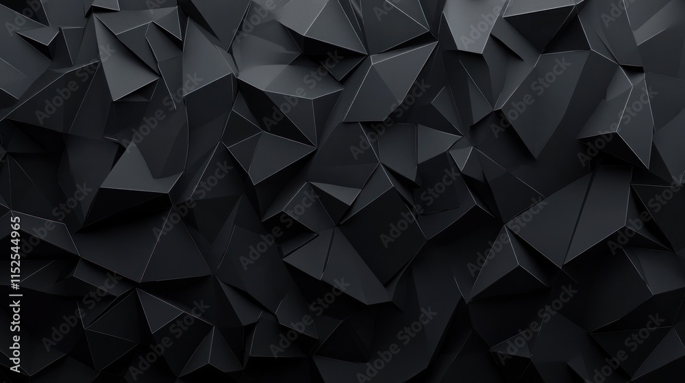 Obraz premium Abstract Black Geometric Pattern