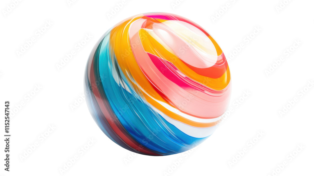 Colorful ball, transparent background Colorful ball, transparent background