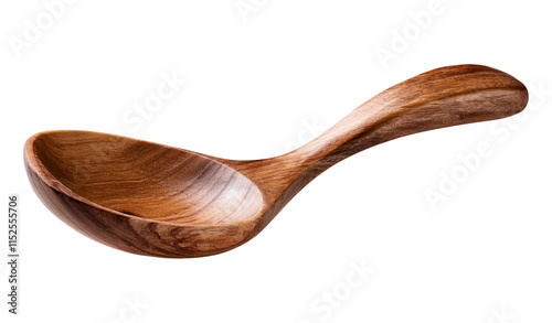 wooden spoon isolated on transparent background photo