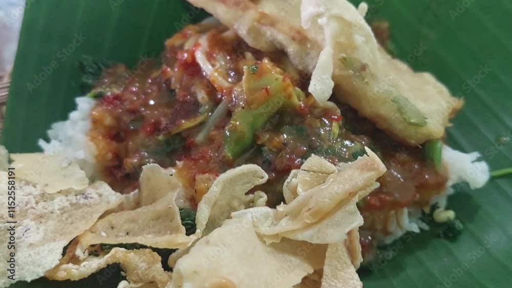 Pecel is a traditional Javanese food consisting of boiled vegetables drizzled with peanut sauce. Pecel is usually eaten with white rice, lontong, or ketupat. Pecel is a traditional Javanese food consisting of boiled vegetables drizzled with peanut sauce. Pecel is usually eaten with white rice, lontong, or ketupat.