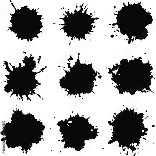 set of ink blots