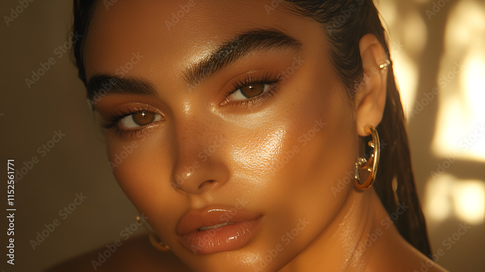 The look of a beautiful woman, ideal for advertising makeup, beauty products or for opticians. Eyes of a woman