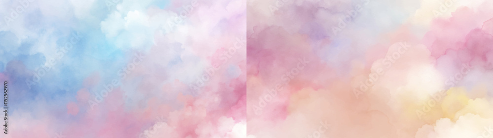 Dreamy watercolor texture with a soothing blend of blue and pink hues for a tranquil setting. Dreamy watercolor texture with a soothing blend of blue and pink hues for a tranquil setting.