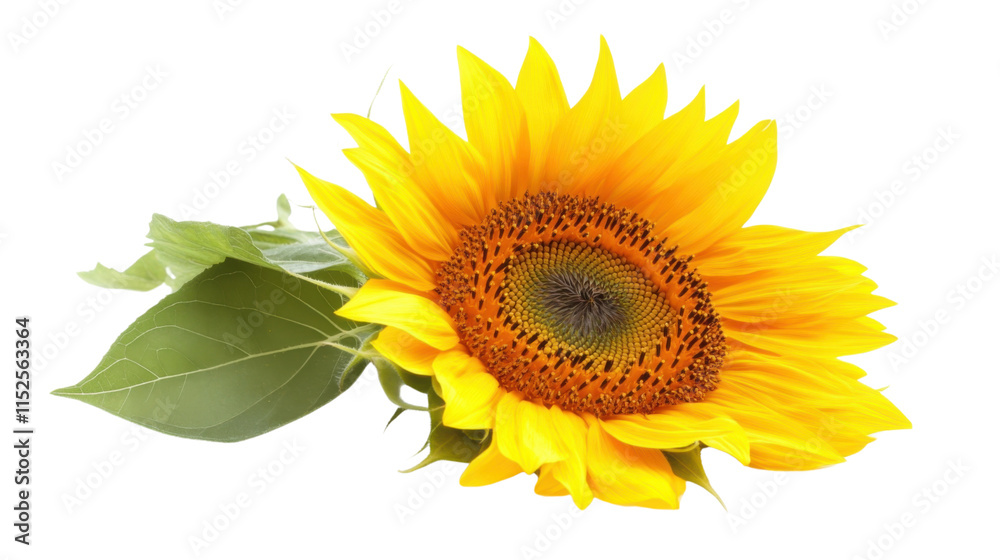 Fototapeta premium Sunflower, transparent background