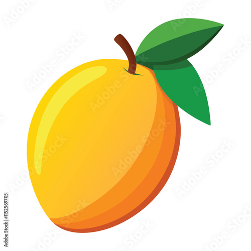 illustration of a ripe mango 