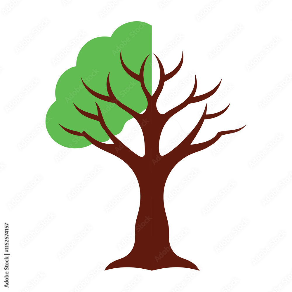 tree with roots illustration tree with roots illustration