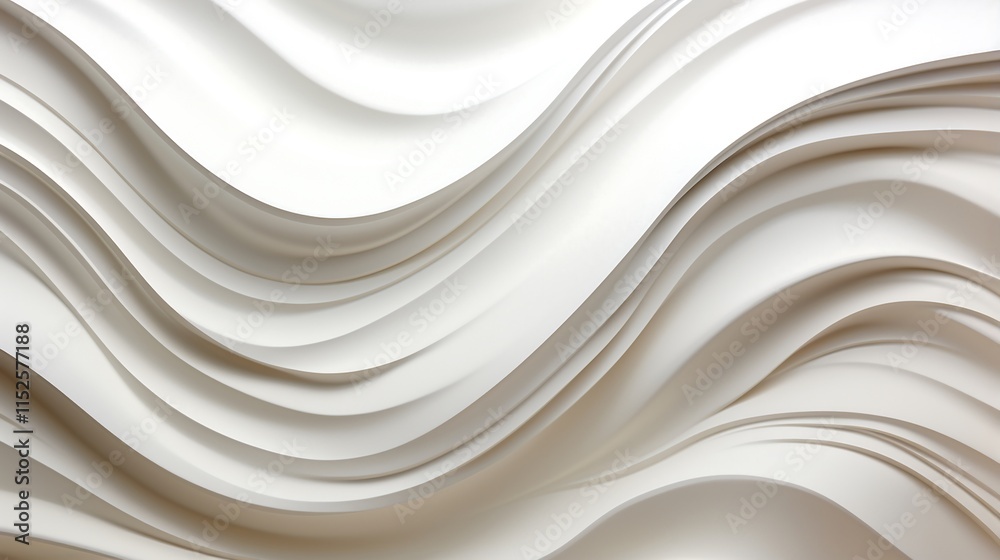 Obraz premium Abstract White Wave Background
