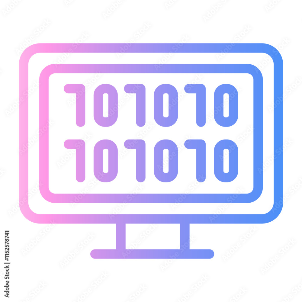 monitor Line Gradient Icon monitor Line Gradient Icon
