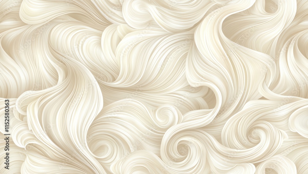 Elegant cream-colored seamless pattern with intricate swirls, ideal for sophisticated and luxurious designs. Elegant cream-colored seamless pattern with intricate swirls, ideal for sophisticated and luxurious designs.