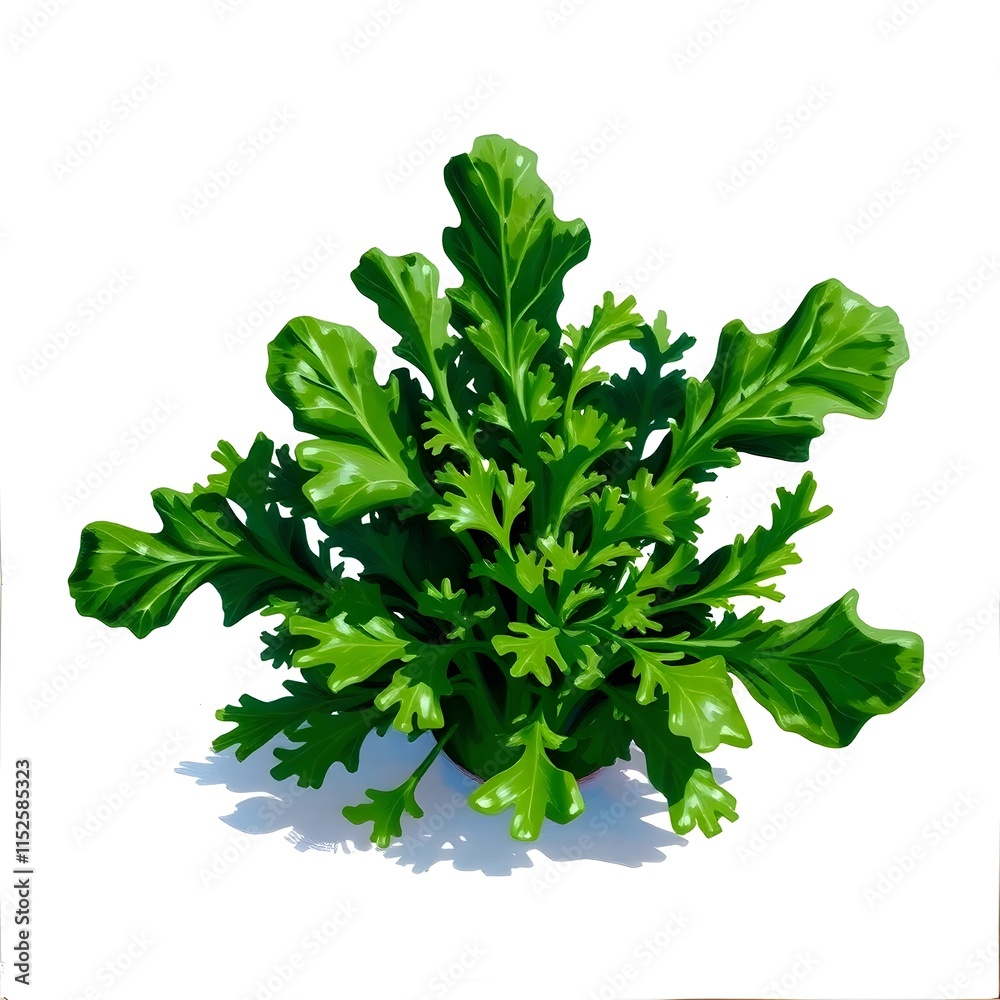 Fototapeta premium arugula isolated on white background