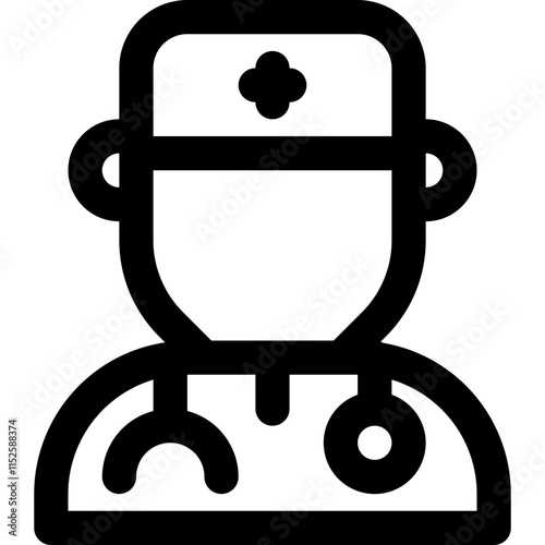 doctor hospital icon style outline