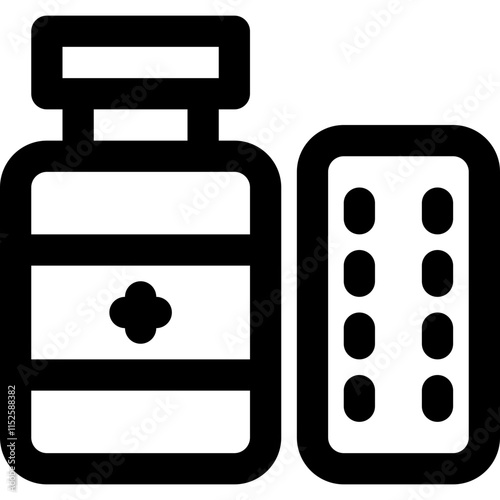 drug hospital icon style outline