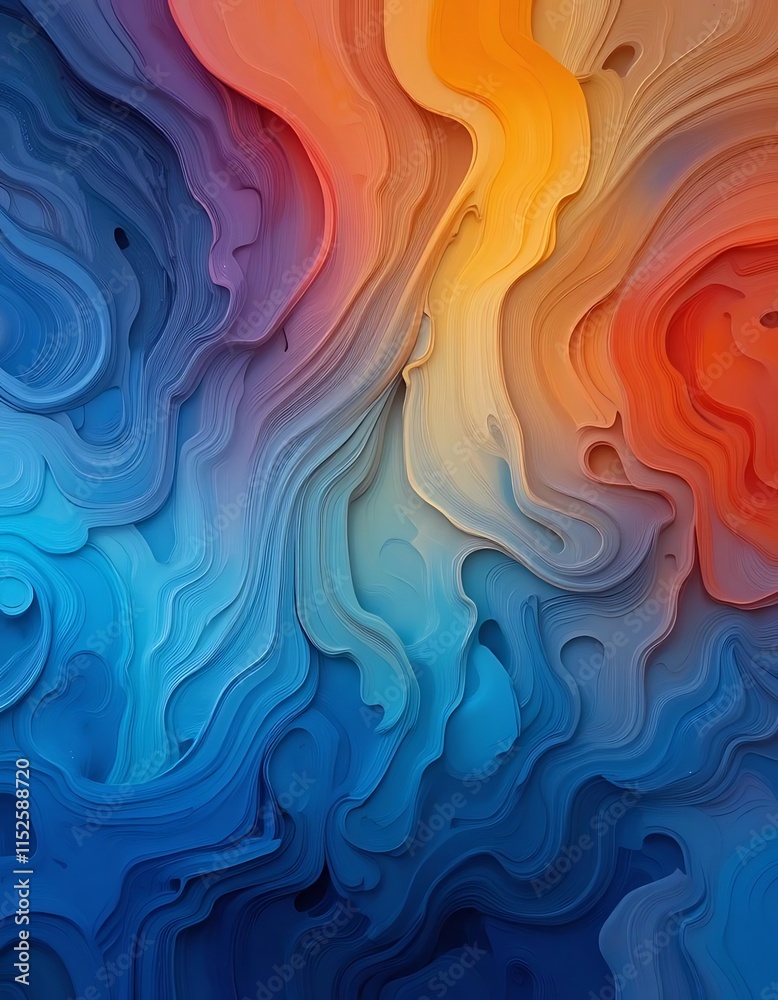 Obraz premium abstract colorful background with waves
