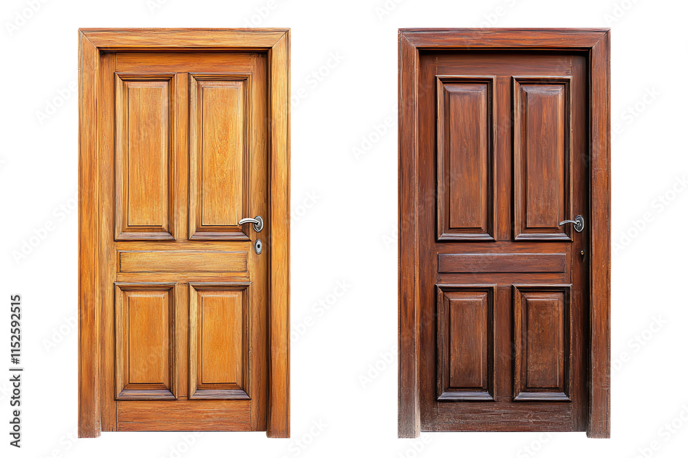Two Different Doors Next to Each Other with Some Space Between PNG Two Different Doors Next to Each Other with Some Space Between PNG