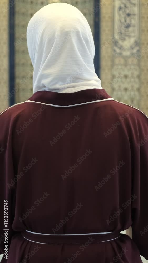 Muslim Woman In Mosque Muslim Woman In Mosque
